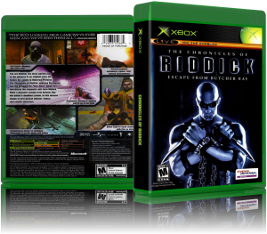 Chronicles Of Riddick - Escape From Butcher Bay (USA)3D Boxes Back Front